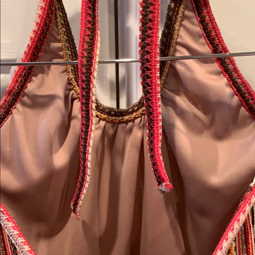 EUC Stripe Halter Style Maxi Dress Sz S - Picture 5 of 6